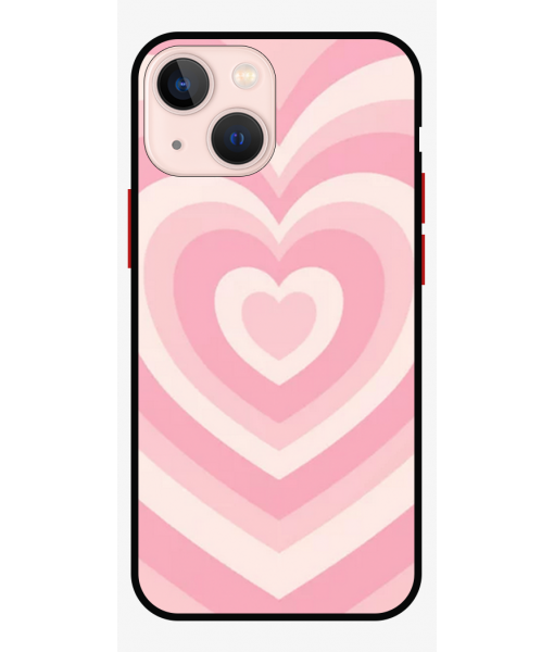 Husa IPhone 14 Plus, Protectie AntiShock, Heart is Pink